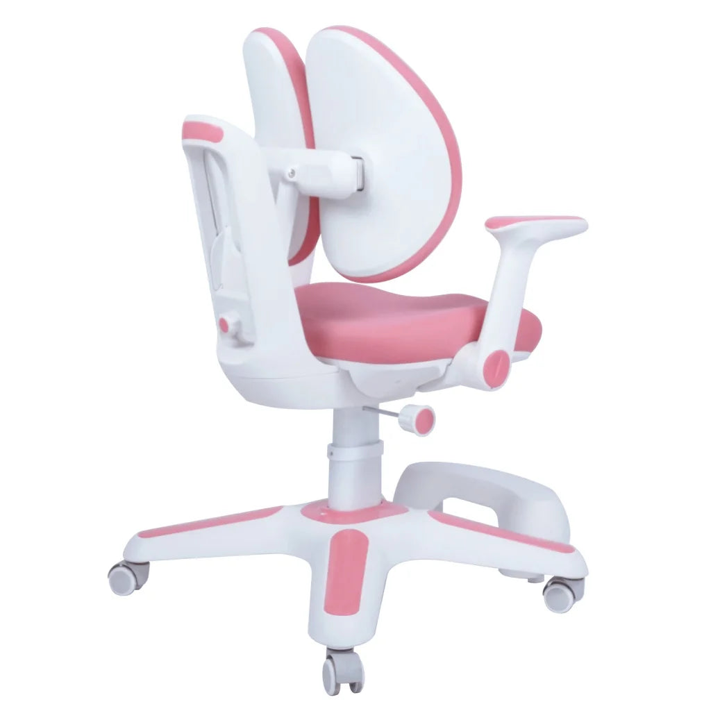 Pink ergonomic children study with surface detail shown