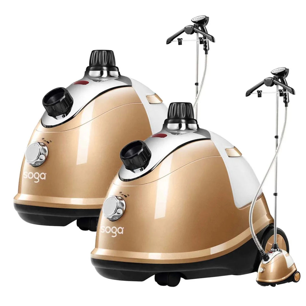 2X Garment Steamer Portable Cleaner Steam Iron Gold - Premium