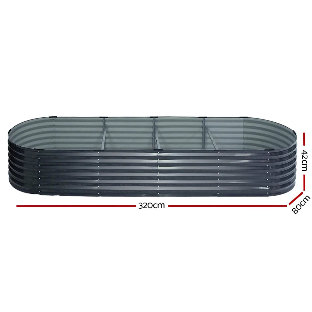 Fingers raised bed with assembled layout and visible hardware