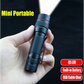 Mini tactical flashlight with tabletop context and item shape