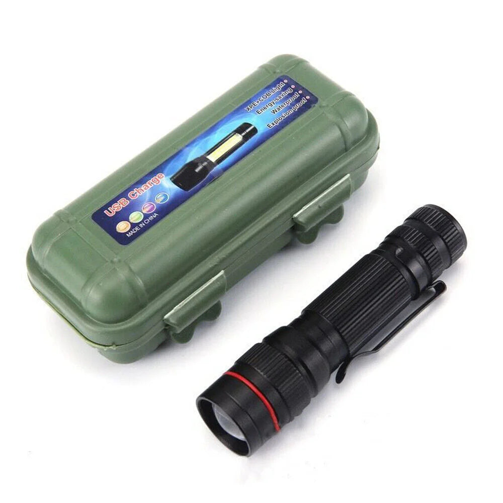 2x Mini Tactical Flashlight Small LED Torch 3 Mode Super