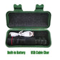 Mini tactical flashlight with shape details and included parts