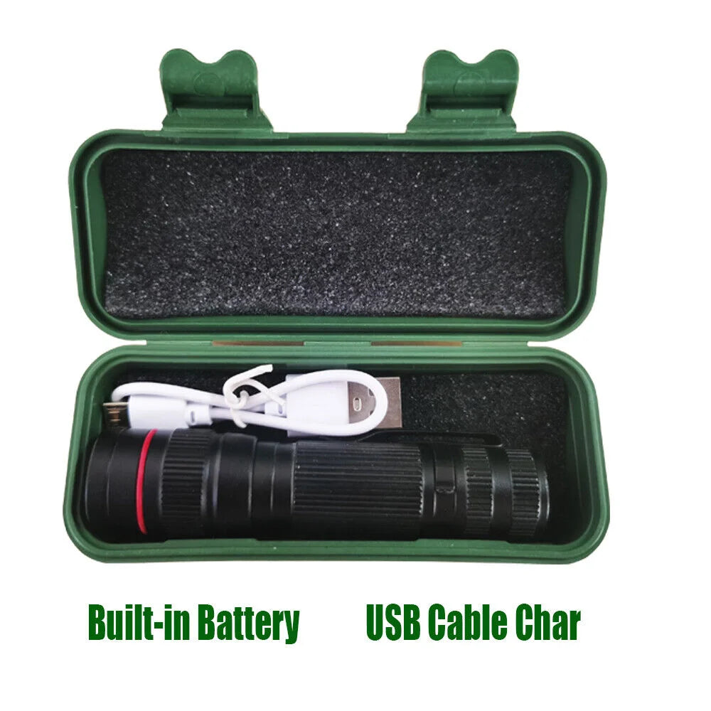 2x Mini Tactical Flashlight Small LED Torch 3 Mode Super