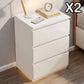 2x Modern bedside table set with drawers minimalist design