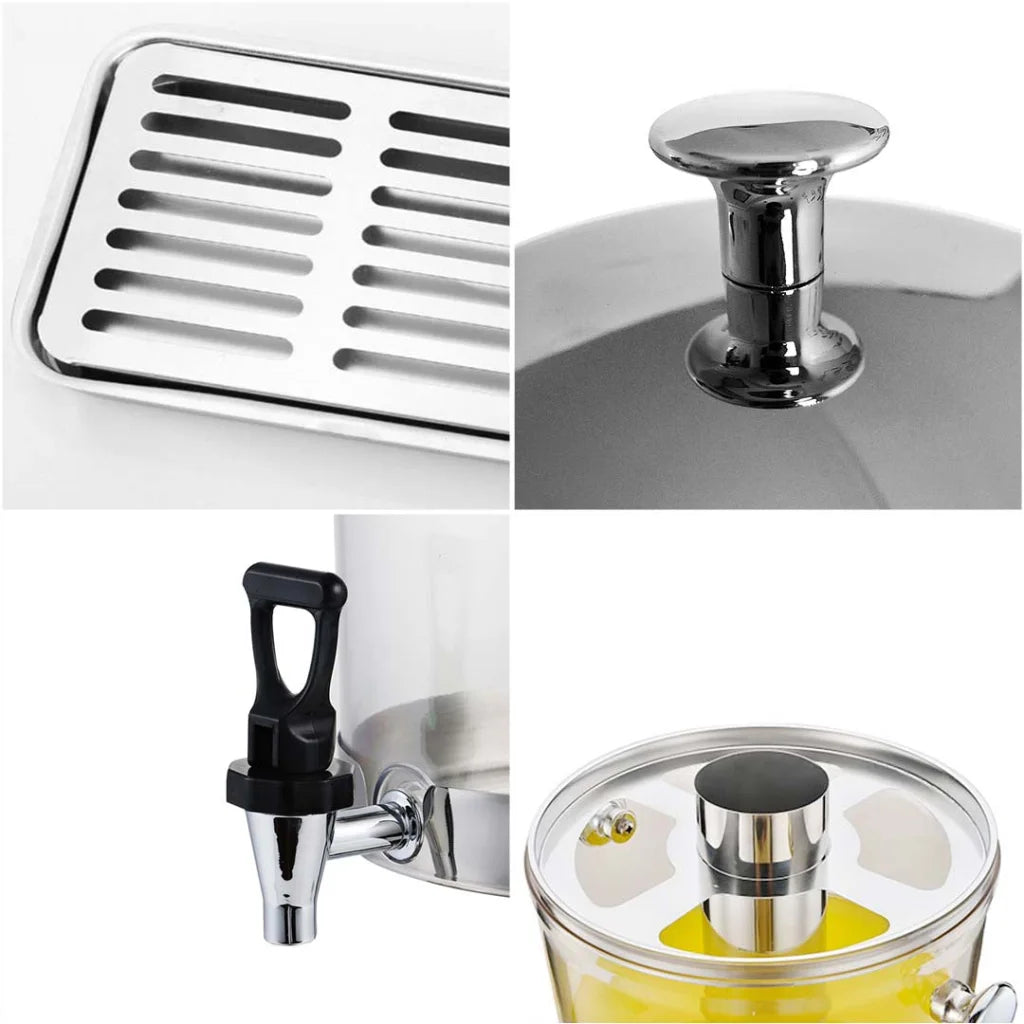 2X Single 8L Juicer Water Milk Coffee Pump Beverage Drinking Utensils - Premium