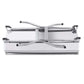 2X Skewers Grill Portable Stainless Steel Charcoal BBQ 6-8 Persons - Premium