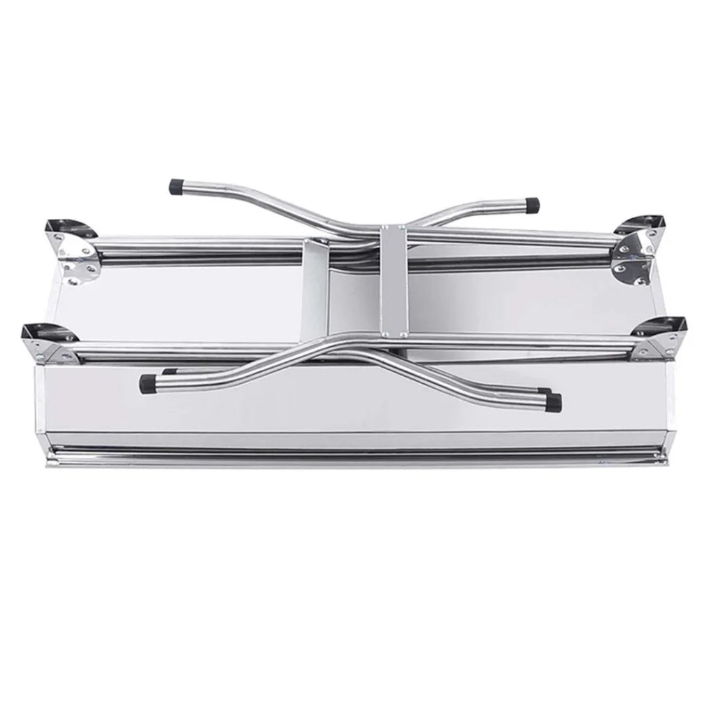 2X Skewers Grill Portable Stainless Steel Charcoal BBQ 6-8 Persons - Premium