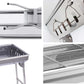 2X Skewers Grill Portable Stainless Steel Charcoal BBQ 6-8 Persons - Premium