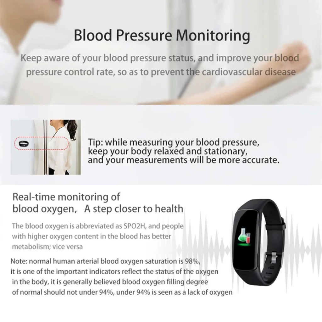 2X Sport Monitor Wrist Touch Fitness Tracker Smart Watch Blue - Premium