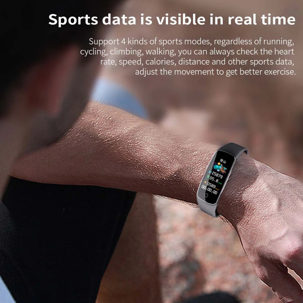 2X Sport Monitor Wrist Touch Fitness Tracker Smart Watch Blue - Premium