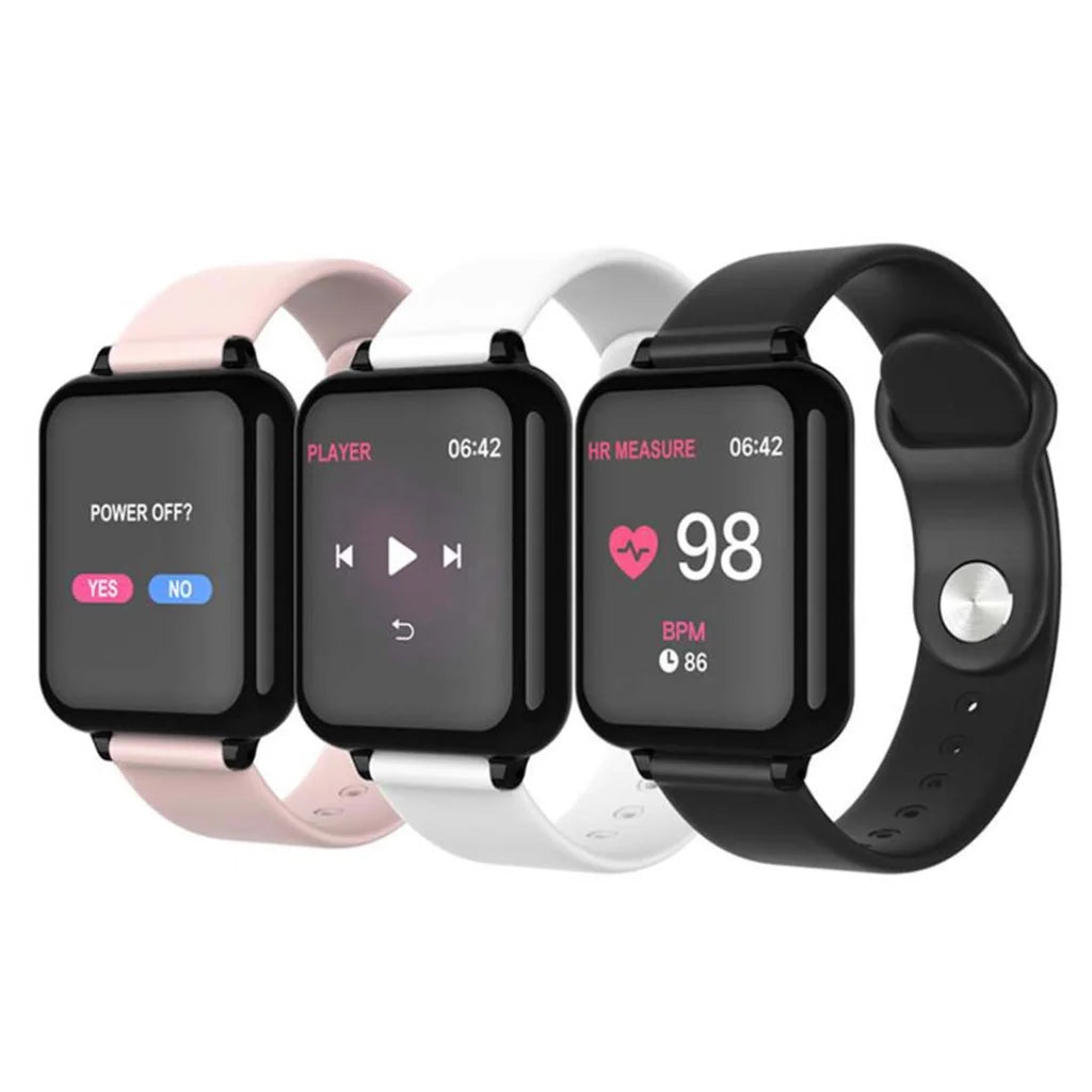 2X Waterproof Fitness Smart Wrist Watch Heart Rate Monitor Tracker White - Premium