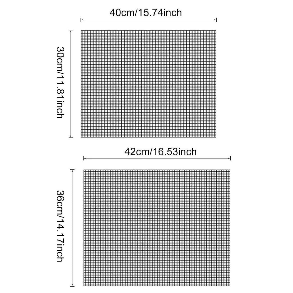 3/6/10PCS Non-Stick BBQ Grill Mat Mesh Liner Cooking