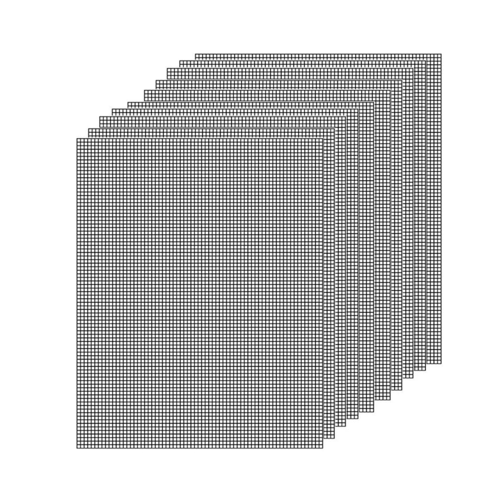 3/6/10PCS Non-Stick BBQ Grill Mat Mesh Liner Cooking