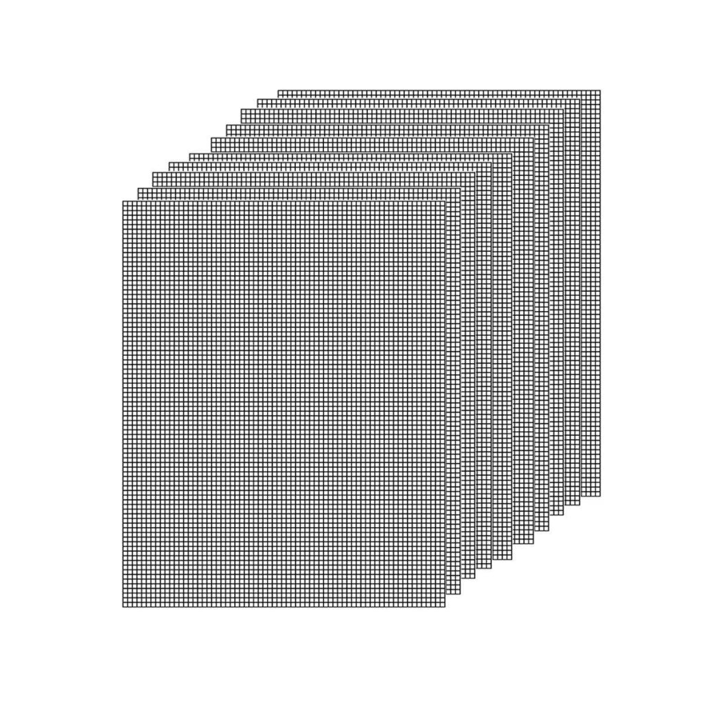 3/6/10PCS Non-Stick BBQ Grill Mat Mesh Liner Cooking