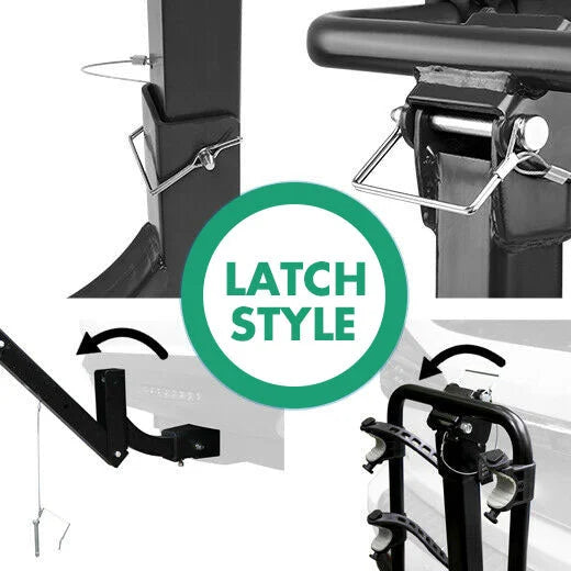 3 Bike Rack Bicycle Car Rear Carrier 2’’ Steel Foldable