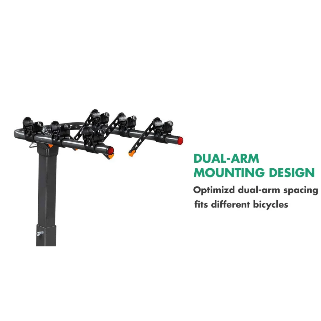 3 Bike Rack Bicycle Car Rear Carrier 2’’ Steel Foldable