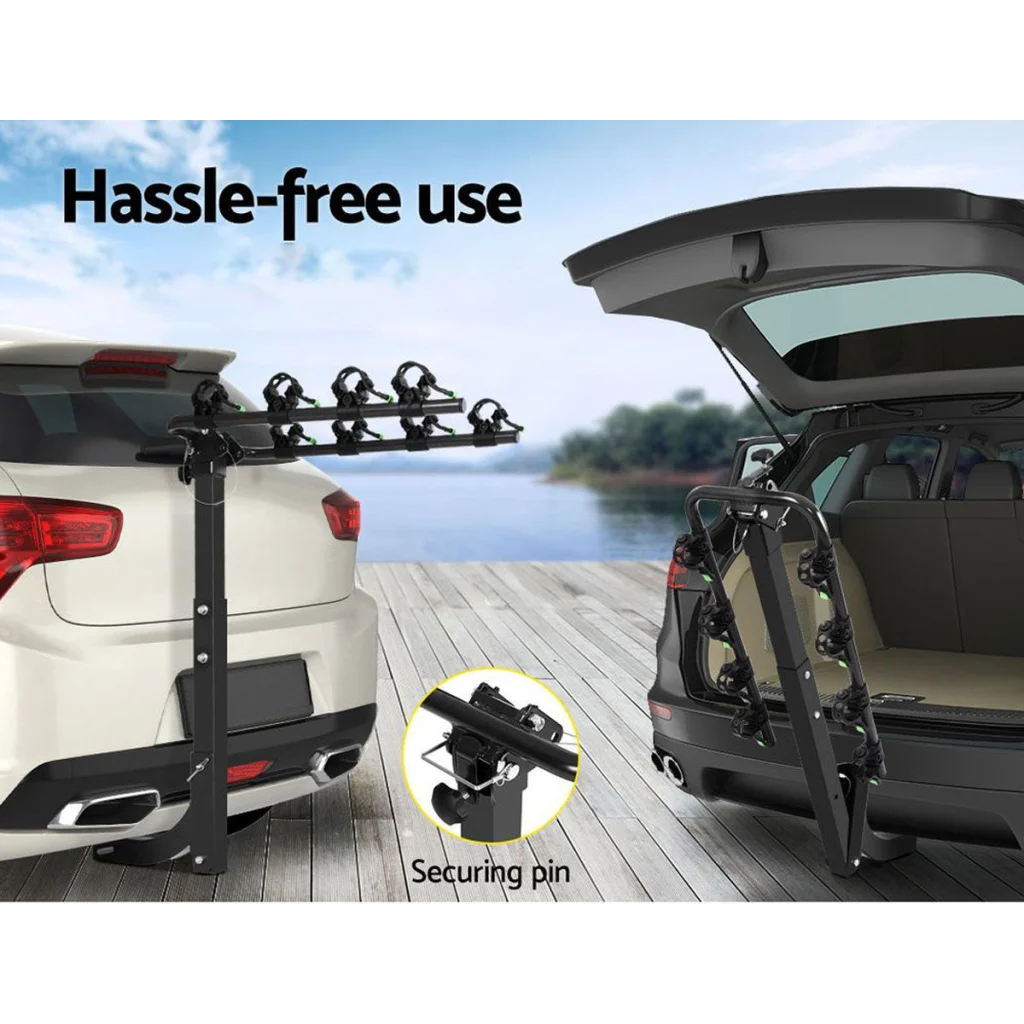 3 Bike Rack Bicycle Car Rear Carrier 2’’ Steel Foldable