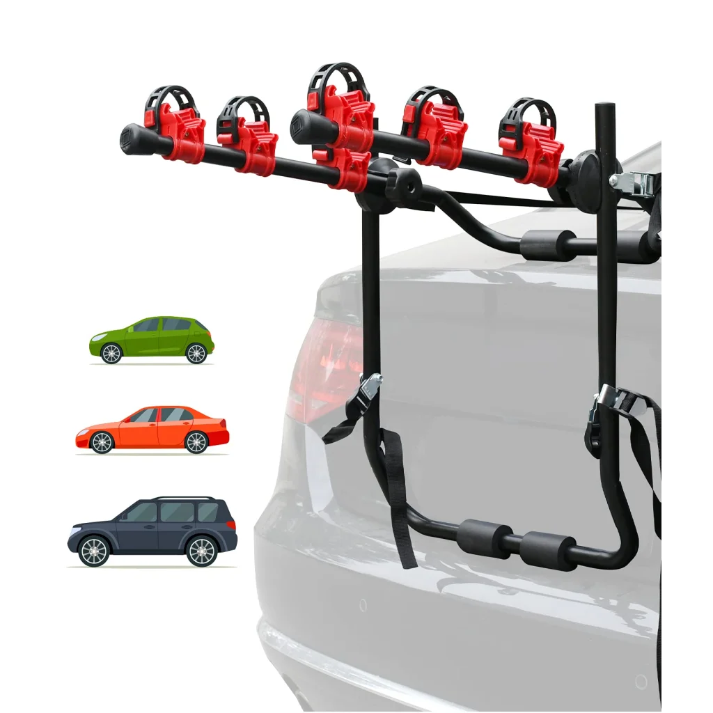 3 Bike Universal Cycle Bicycle Car Rear Carrier Rack Hanger