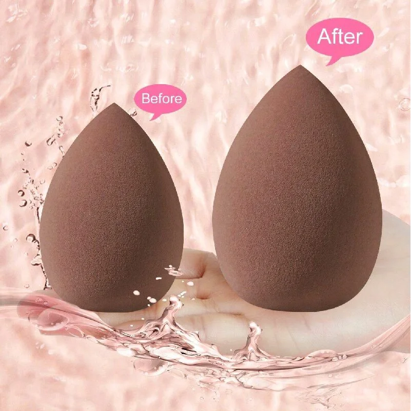 3 * Brown 20 Sets Makeup Sponge Set - Flannel Headband