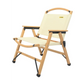 3 Chairs & 1 Table Set Bamboo Camping Folding Portable