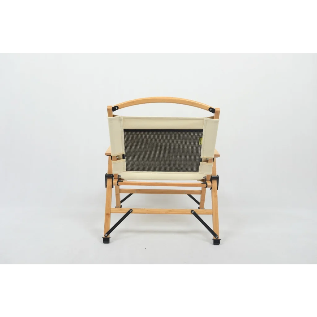 3 Chairs & 1 Table Set Bamboo Camping Folding Portable