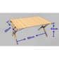 3 Chairs & 1 Table Set Bamboo Camping Folding Portable