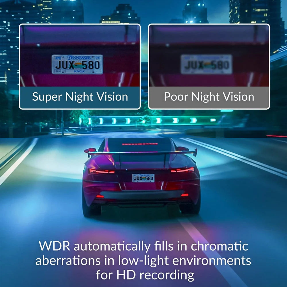 3 Channel Car DVR HD 1080P Vehicle Dash Cam Three Way