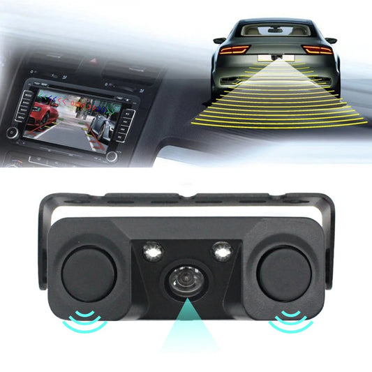 3-in-1 Car Reversing Camera & Parking Sensor System