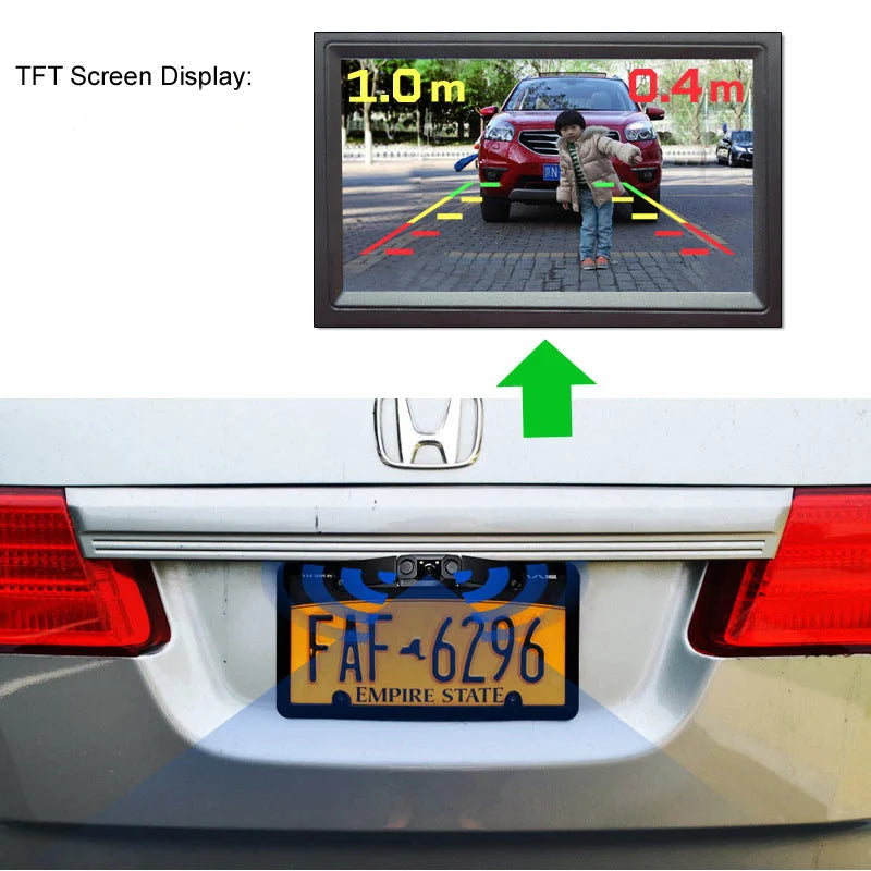 3-in-1 Car Reversing Camera & Parking Sensor System