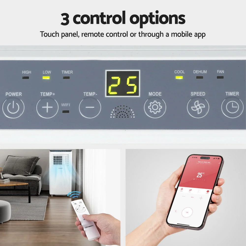 3-in-1 Devanti Portable Air Conditioner Dehumidifier Fan