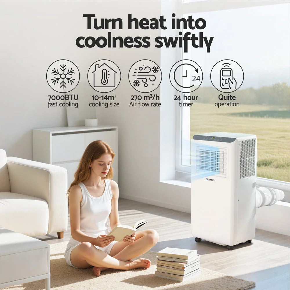 3-in-1 Devanti Portable Air Conditioner Dehumidifier Fan