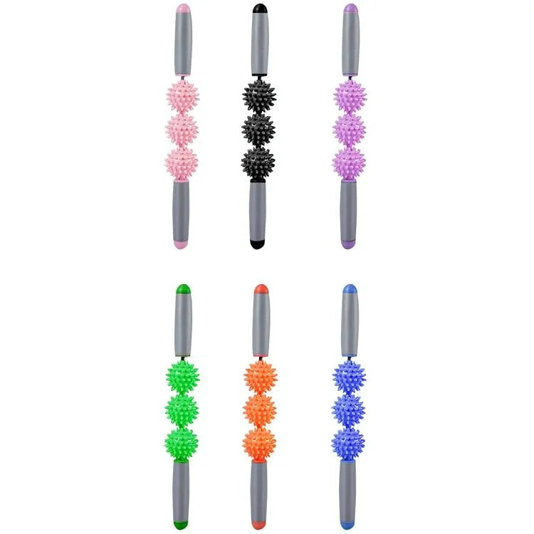 3-In-1 Eva Foam Roller Set 45Cm Length Pink Wolf Tooth