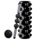 3-In-1 Eva Foam Roller Set For Muscle Relaxation 45Cm Black