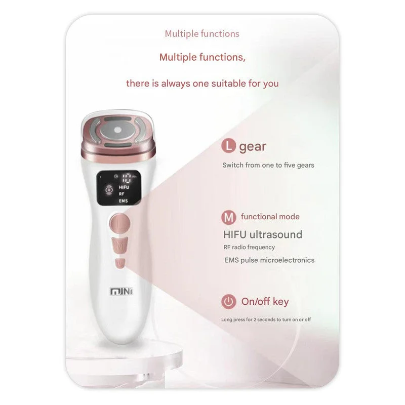 3-in-1 Facial Firming & Anti-Wrinkle Device with HIFU RF &