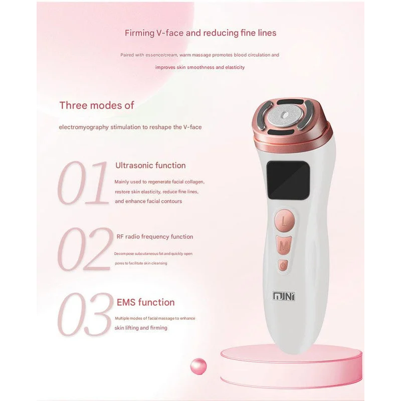 3-in-1 Facial Firming & Anti-Wrinkle Device with HIFU RF &