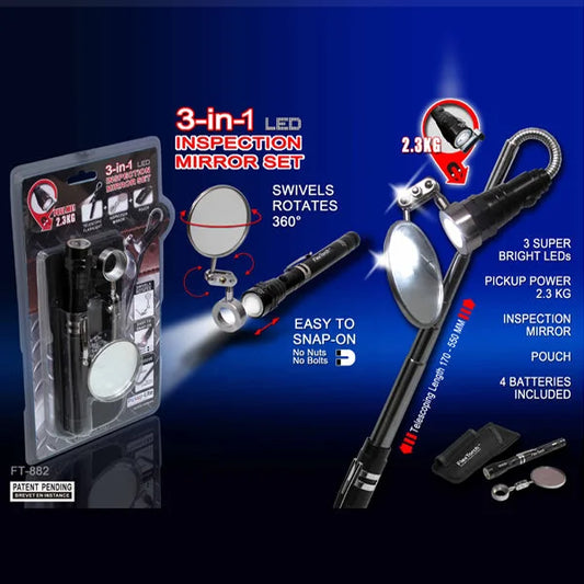 3-in-1 Inspection Mirror Set - Other Tools