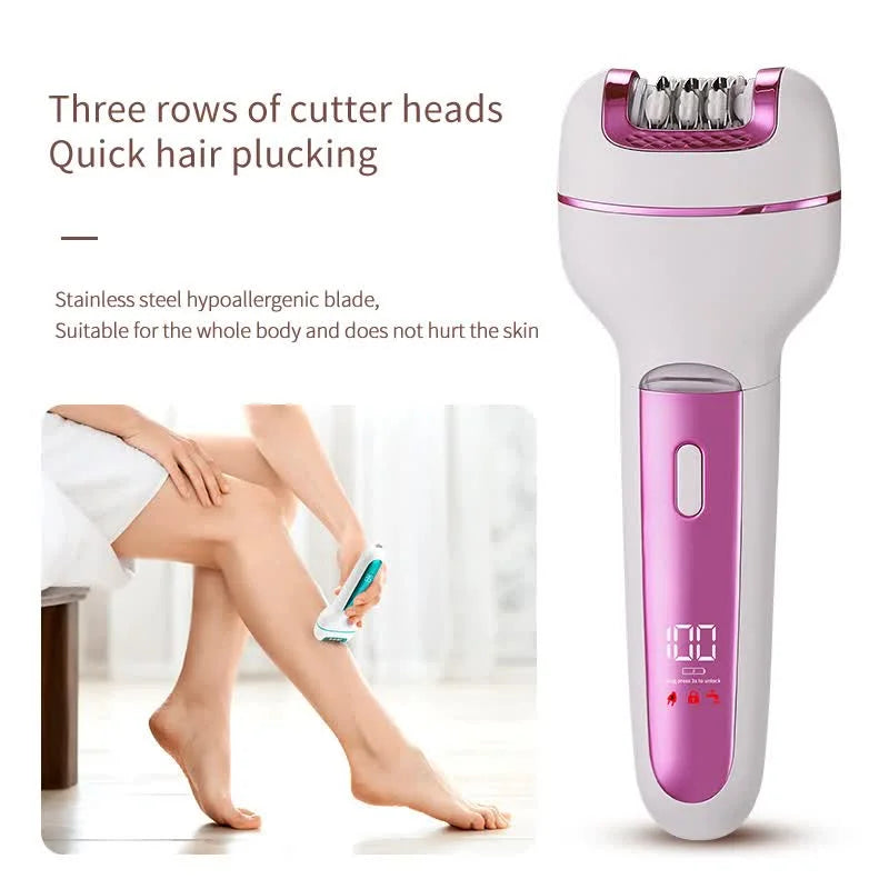 3-in-1 Ladies Electric Epilator Shaver & Callus Remover