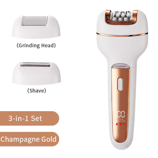 3-in-1 Ladies Electric Epilator Shaver & Callus Remover