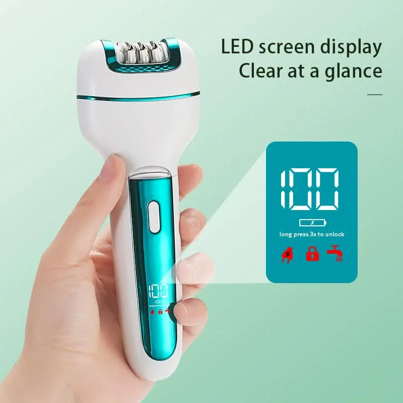 3-in-1 Ladies Electric Epilator Shaver & Callus Remover