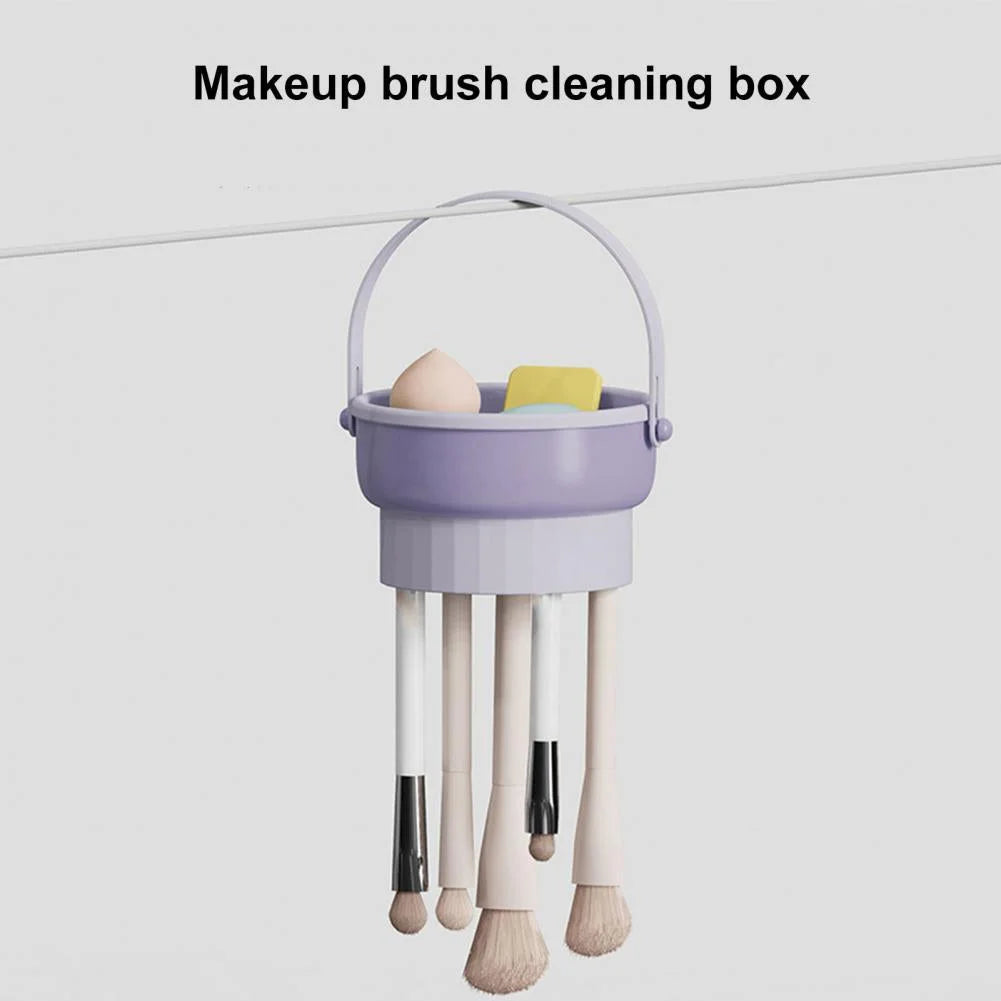 3 In 1 Makeup Brushes Cleaner Sponge Brush Washing Box