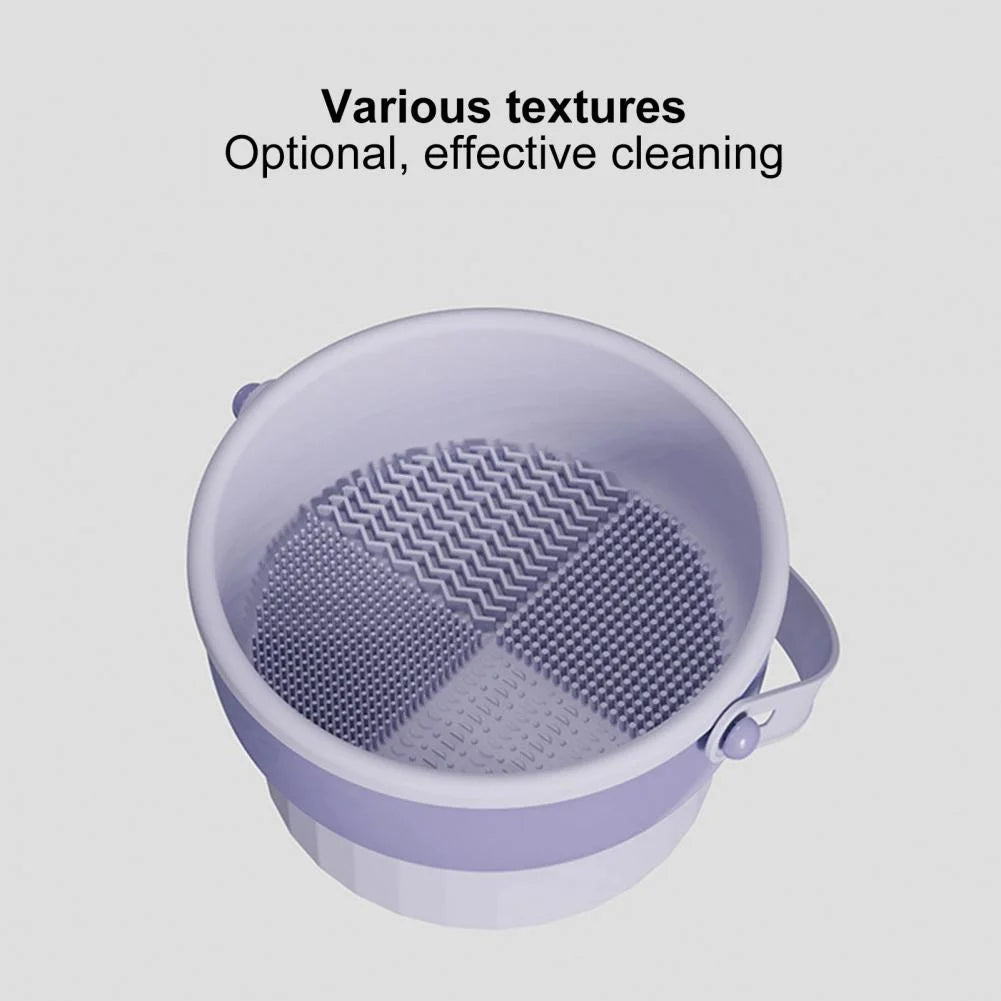 3 In 1 Makeup Brushes Cleaner Sponge Brush Washing Box