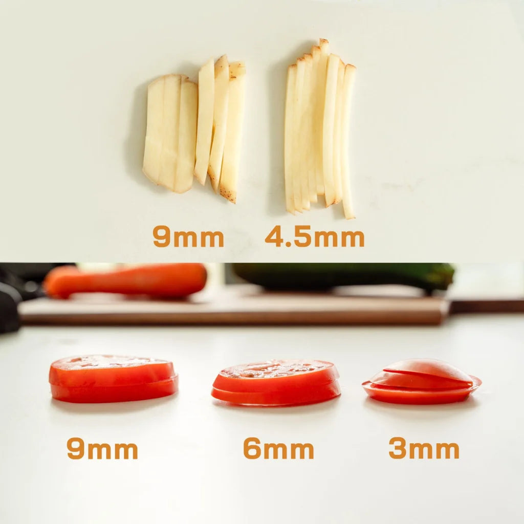 3 In 1 Mandolin Slicer Stainless Steel Blade Bowl