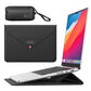 3-in-1 PU Leather Laptop Sleeve with Stand & Mouse Pad