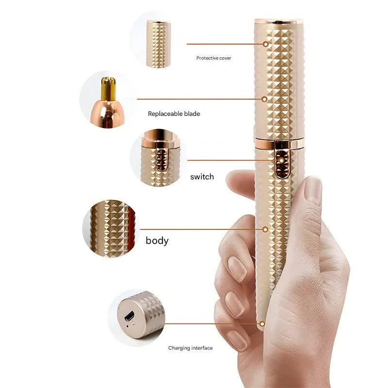 3-in-1 Rechargeable Electric Trimmer for Women - Nose