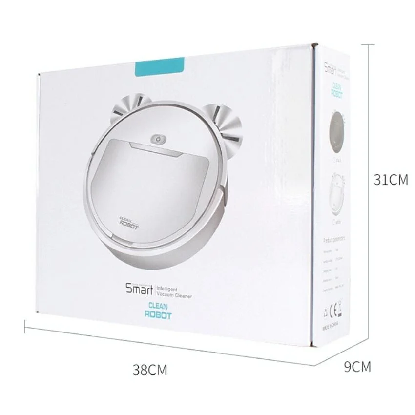 3-in-1 Smart Vacuum Cleaner Robot - Rechargeable