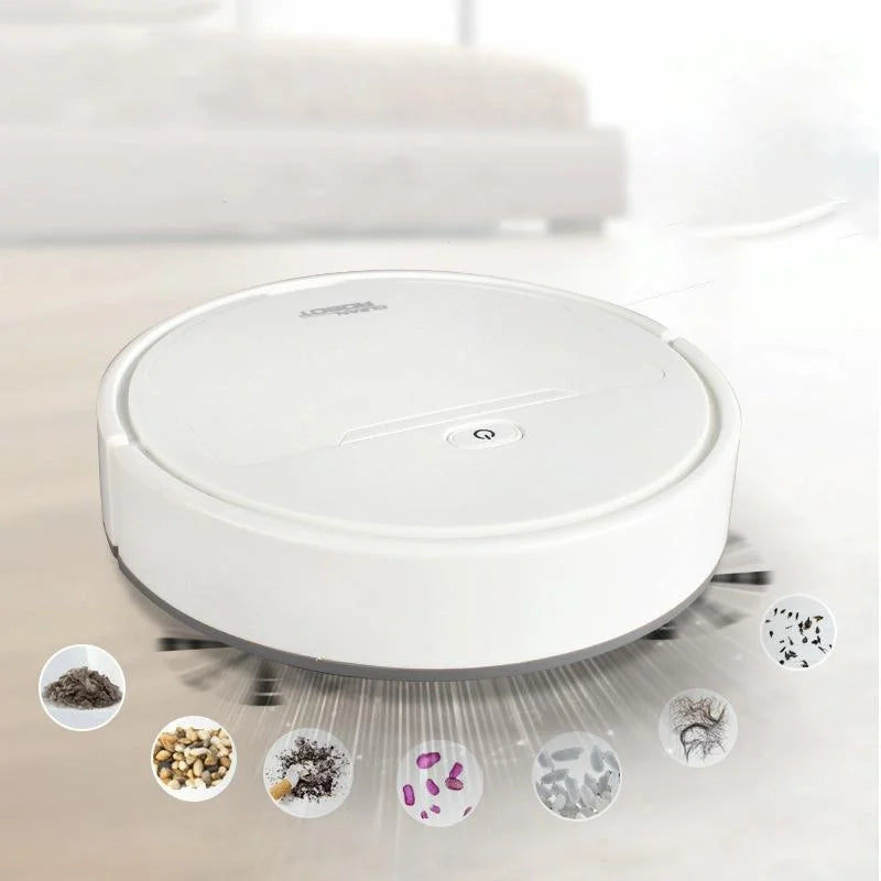 3-in-1 Smart Vacuum Cleaner Robot - Rechargeable