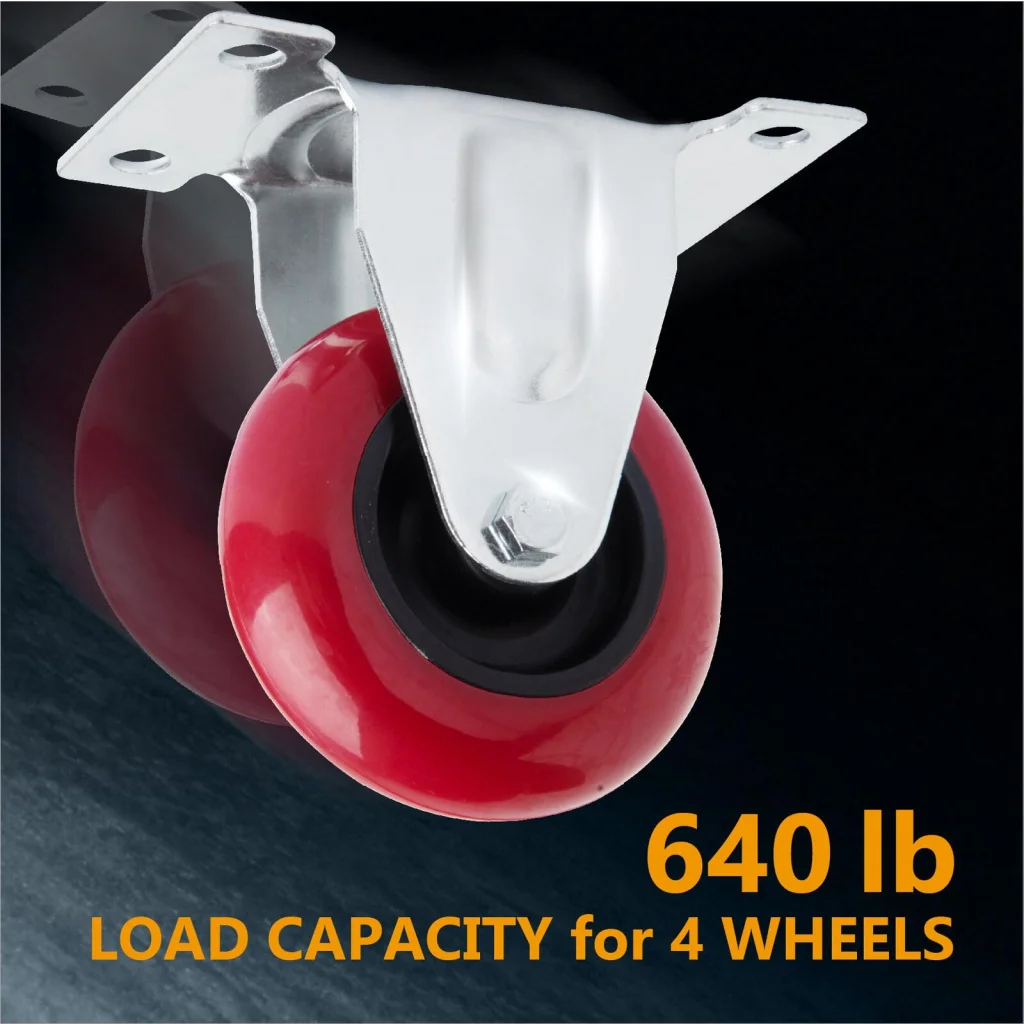 3 inch Heavy Duty Fixed Caster Casters Wheels Castor