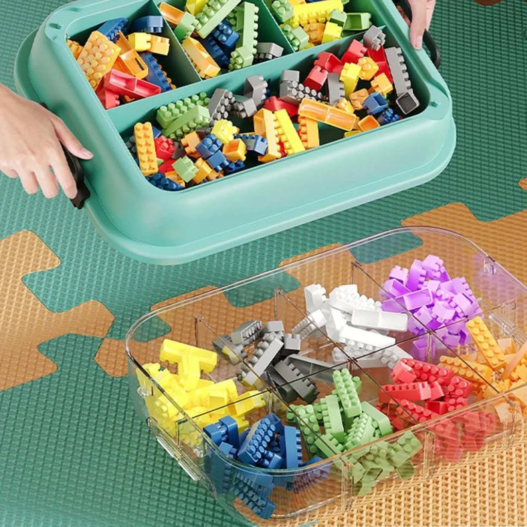 3-Layer Stackable Storage Box for Building Blocks Toy