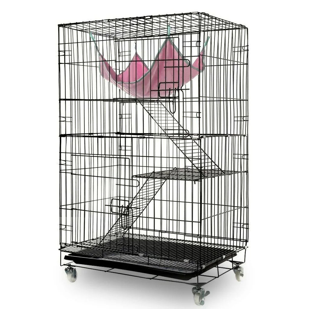 3 Level Rabbit Bird Cage Ferret Parrot Aviary Cat Rat