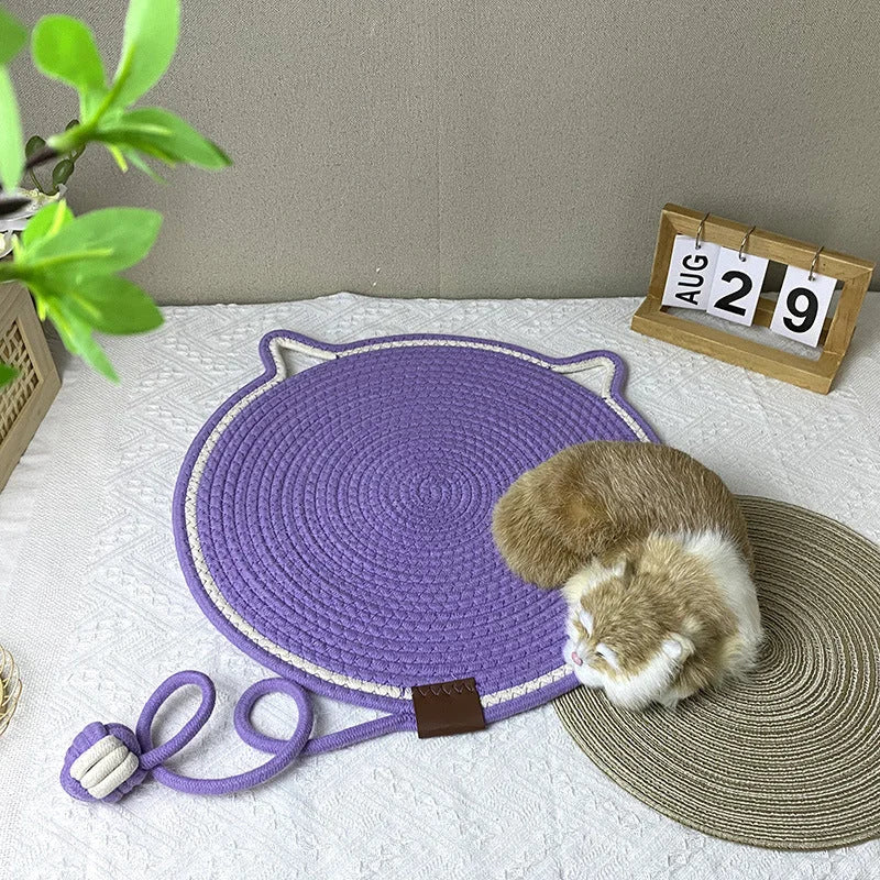 3 Pcs Black And Brown Durable Cat Scratching Mat